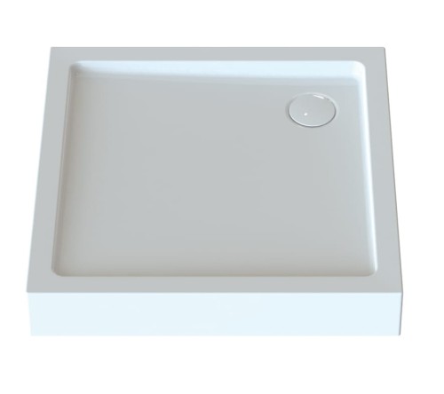 Brodzik kwadratowy SANPLAST FREE LINE 80x80x5cm, zabudowany, biały 615040112001000