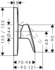 Bateria natryskowa HANSGROHE LOGIS podtynkowa, el. zew., chrom 71605000