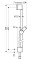Drążek prysznicowy HANSGROHE UNICA C 65cm z wężem 160cm, chrom 27611000