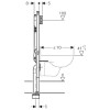 Stelaż podtynkowy do WC GEBERIT DUOFIX SIGMA H=114cm, głębokość 8cm, slim 111.796.00.1