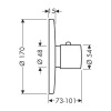 Bateria natryskowa AXOR UNO 2 High Flow, el.zew., chrom 38715000