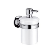 Pojemnik na mydło w płynie AXOR MONTREUX z porcelany, nikiel szczotkowany 42019820