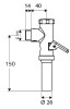 Spłuczka SCHELL wc SCHELLOMAT natynkowa 3/4 chrom z dźwignią 022380699