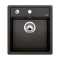 Zlewozmywak granitowy BLANCO DALAGO 45 46x51 cm, z korkiem aut., antracyt, PuraDur 517156