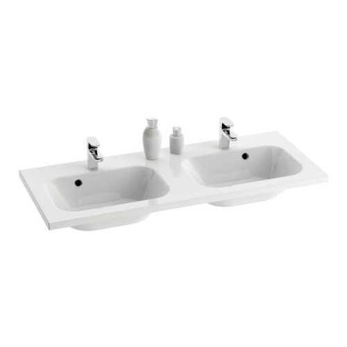 Umywalka RAVAK CHROME 120x49cm, podwójna, biała XJG01112000