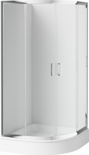 Kabina półokrągła DEANTE FUNKIA 80cm szkło transparentne R=55, chrom KYP 052K