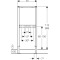 Element montażowy GEBERIT DUOFIX do natrysku i wanny, H=98-112cm, do baterii natynkowej 111.740.00.1
