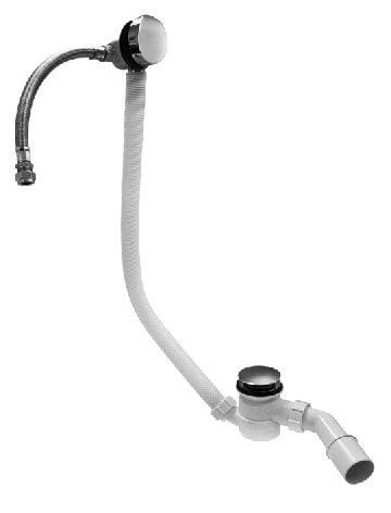 Syfon wannowy McALPINE z napełnianiem kaskadowym, click-clack, chrom HCN2600CC-15MM