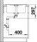 Zlewozmywak granitowy BLANCO METRA 45 S COMPACT 68x50 cm, z korkiem aut., antracyt, PuraDur 519572
