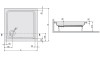 Brodzik kwadratowy SANPLAST FREE LINE 100x100x9cm, biały 615040004101000