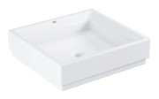 Umywalka nablatowa GROHE CUBE CERAMIC 50x47cm. Bez Otworu, Biały Pure Guard - 3948100H