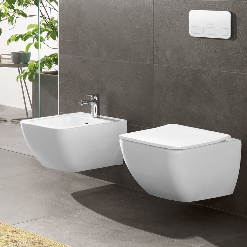 Deska WC VILLEROY&BOCH VENTICELLO Slimseat, wolnoopadająca, 56cm, biała 9M79S101