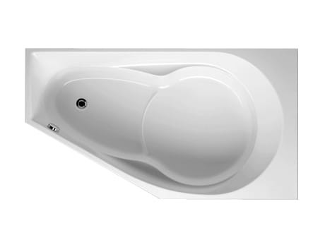 Wanna asymetryczna RIHO YUKON 160x90cm, lewa, biała BA35