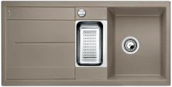 Zlewozmywak granitowy BLANCO METRA 6 S 100x50 cm, z korkiem aut., tartufo, PuraDur 517354