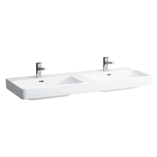Umywalka LAUFEN PRO S 130x46cm, podwójna, biała H8149680001041