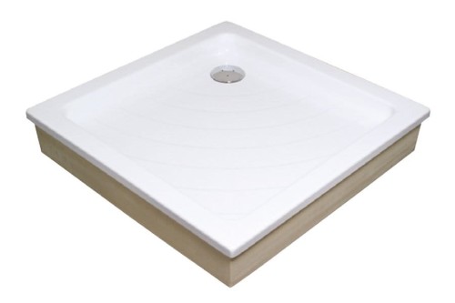 Brodzik kwadratowy RAVAK ANGELA EX 80x7.5cm biały A004401320