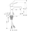 Bateria umywalkowa AXOR CITTERIO M chrom 34017000