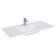 Umywalka ELITA SKAPPA 101x46cm z Otworem, z Przelewem, Biały 145855