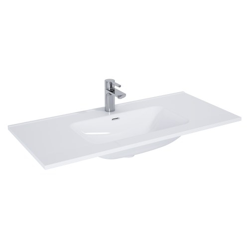 Umywalka ELITA SKAPPA 101x46cm z Otworem, z Przelewem, Biały 145855