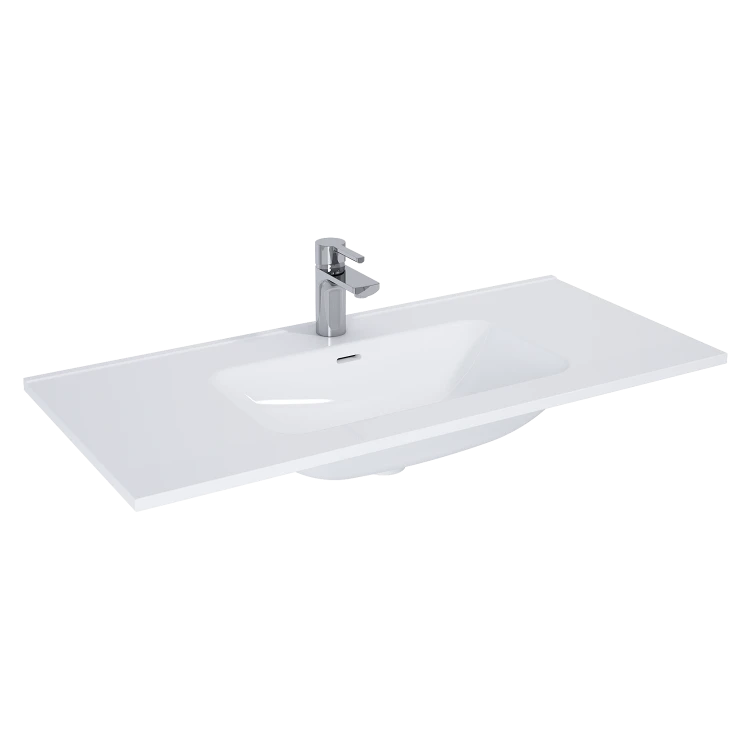Umywalka ELITA SKAPPA 101x46cm z Otworem, z Przelewem, Biały 145855