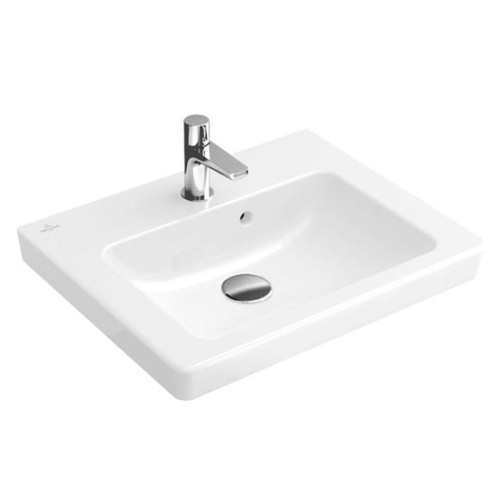 Umywalka VILLEROY&BOCH SUBWAY 2.0 57x40cm, szlifowany spód, biała 73155G01