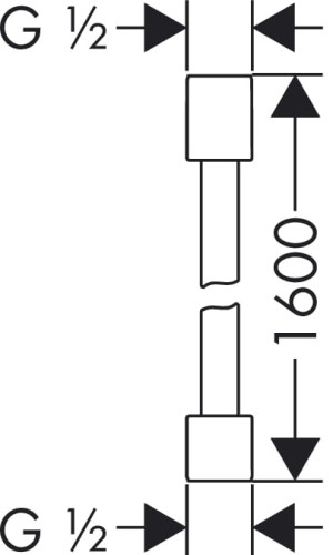 Wąż natryskowy HANSGROHE AXOR STARCK 160cm, chrom 28286000