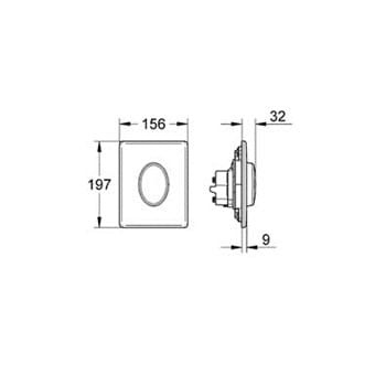 Przycisk spłukujący GROHE SKATE AIR chrom 38564000