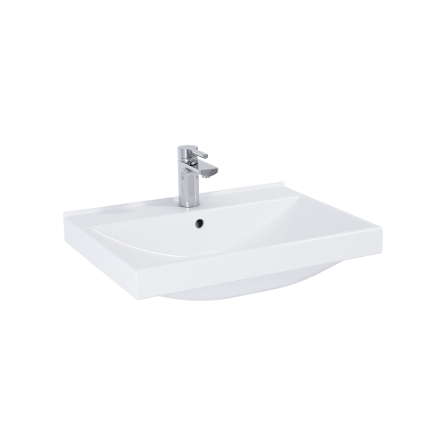 Umywalka ELITA MAXXI 60x46cm z Otworem, z Przelewem, Biały 145805