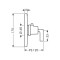 Bateria natryskowa AXOR CITTERIO HighFlow, podtynkowa, el.zew., uchwyt jednoramienny, chrom 39711000