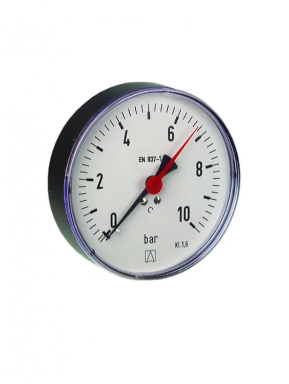 Manometr 0-10 bar AFRISO 1/4 RF 63 poziomy 63539