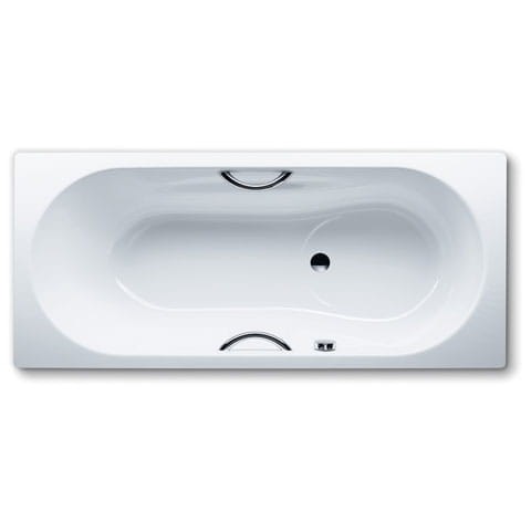 Wanna prostokątna KALDEWEI VAIO SET STAR 160x70cm, z otworami na uchwyty, biała 233700010001