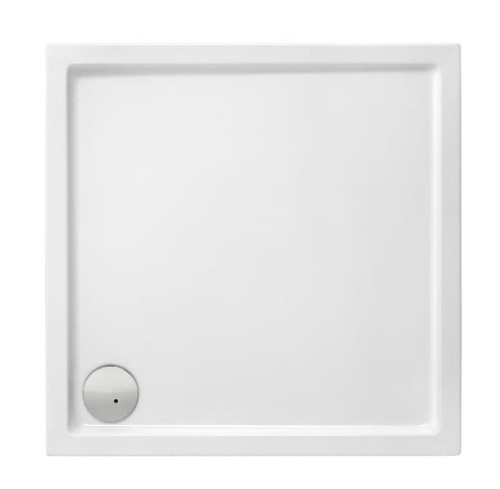 Brodzik kwadratowy ROCA MALAGA COMPACT 90x90x13cm, zintegrowana obudowa (13,5cm wys)z syfonem i nogami, biały A276256000