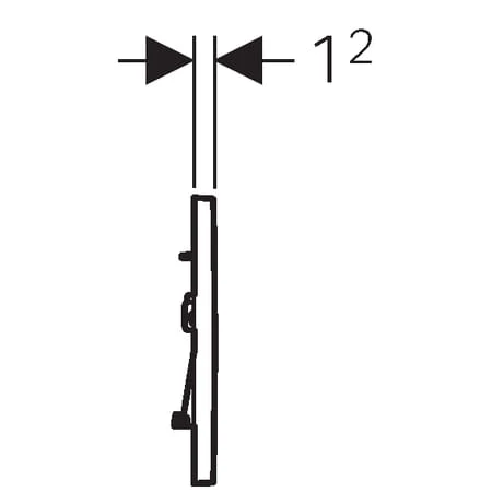 Przycisk spłukujący GEBERIT SIGMA 30 3/6L czarny 115.883.KM.1