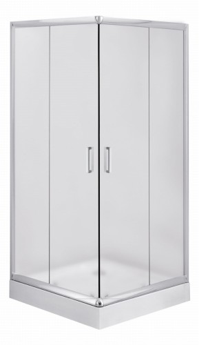 Kabina kwadratowa DEANTE FUNKIA 90cm szkło szronione, chrom KYC 641K