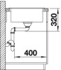 Zlewozmywak granitowy BLANCO ZIA XL 6 S 100x50 cm, z korkiem aut., kawowy, PuraDur 517567