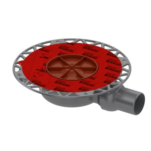 Odpływ podłogowy TECE DN 50 super płaski z kołnierzem uniwersalnym 66mm, 3601400