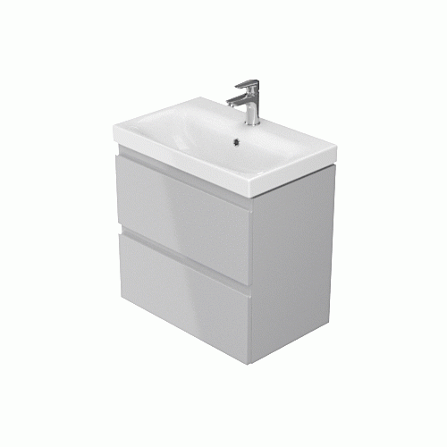Szafka podumywalkowa CERSANIT MODUO SLIM 80 wisząca, szara S929-001
