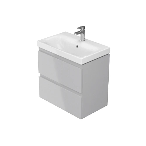 Szafka podumywalkowa CERSANIT MODUO SLIM 80 wisząca, szara S929-001