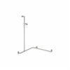 Poręcz prysznicowa KOŁO LEHNEN EVOLUTION z drążkiem 76x76x110cm, prawa L30231171