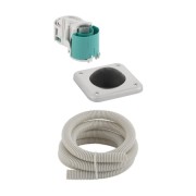 Przycisk spłukujący GEBERIT pneumatyczny, podłogowy, nożny, stal nierdzewna 115.939.00.1