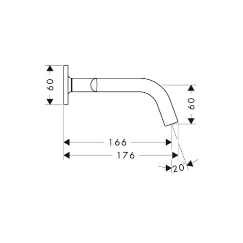 Bateria umywalkowa AXOR CITTERIO M podtynkowa, 3-otw., z rozetami, 166 mm, chrom 34313000