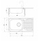 Zlewozmywak  DEANTE DOPPIO 780x430mm 1K+O, z syf. , satyna ZEN 0113