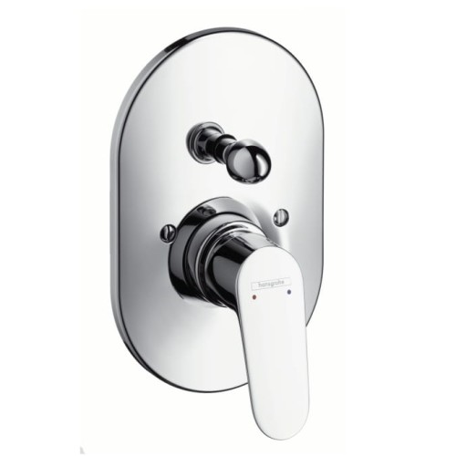 Bateria wannowa HANSGROHE FOCUS E2 podtynkowa, rozeta owal, element zewnętrzny, chrom 31947000