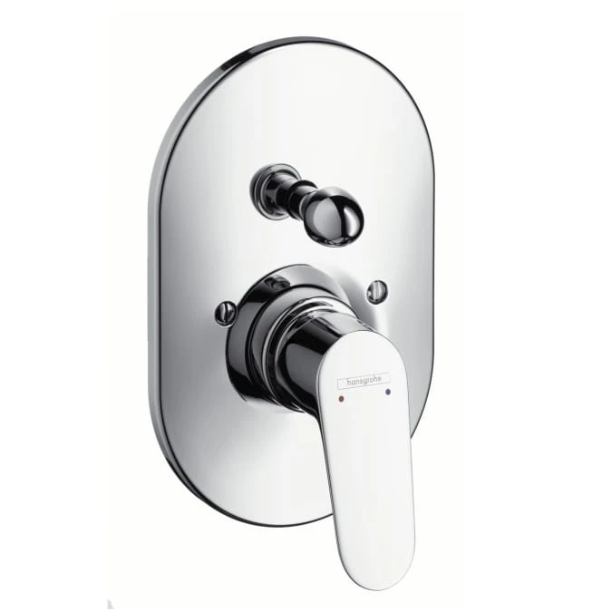 Bateria wannowa HANSGROHE FOCUS E2 podtynkowa, rozeta owal, element zewnętrzny, chrom 31947000