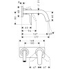 Bateria umywalkowa AXOR CITTERIO M podtynkowa, chrom 34112000