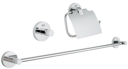 Zestaw akcesoriów GROHE ESSENTIALS 3w1 chrom 40775001