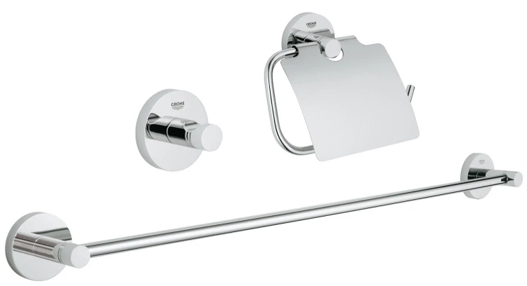 Zestaw akcesoriów GROHE ESSENTIALS 3w1 chrom 40775001