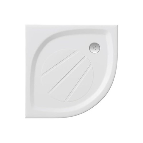 Brodzik półokrągły RAVAK ELIPSO PRO 80x3cm, antypoślizgowy, biały XA234401010