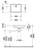Umywalka DURAVIT VERO 43x31,5cm podblatowa, biała 0330430000