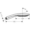 Słuchawka natryskowa HANSGROHE RAINDANCE SELECT 150 3Jet, 16 L/min., biały/chrom 28587400